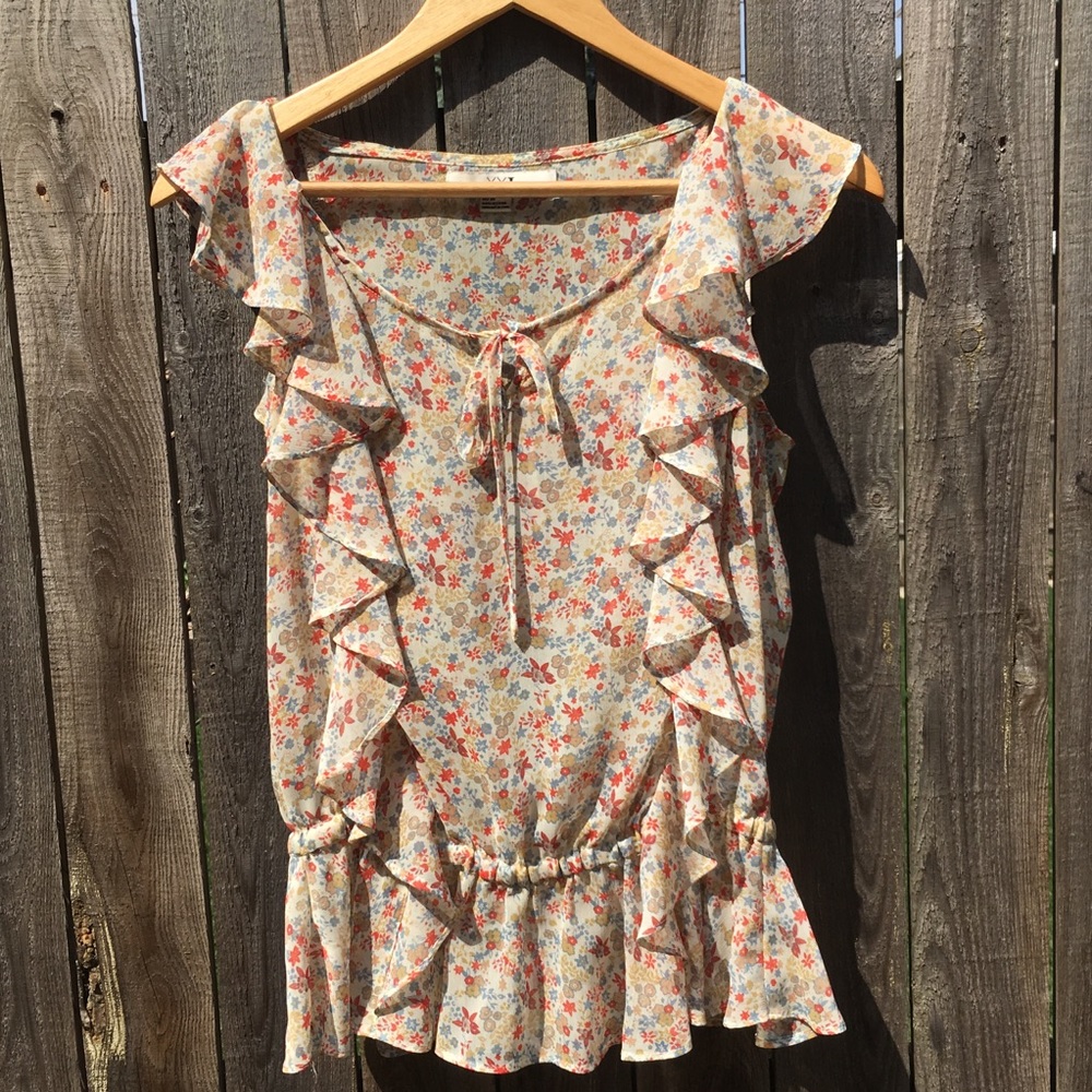 Forever 21 flower top size m